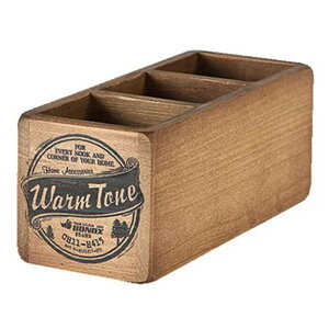 [10Gg[P10{!] DULTON _g [ 3 PARTITION WOODEN BOX Ebf {bNX ؐ 10×s25×10cm