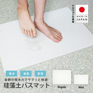【楽天1位6冠】 珪藻土 バスマット ノンアスベスト 日本製 フジワラ化学 NEW足乾バスマット | 珪藻土マッ…