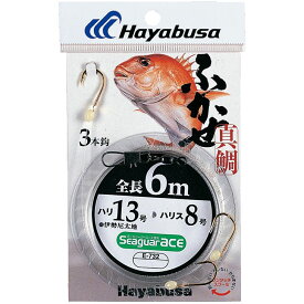 【6月中エントリーでP10倍】ハヤブサ (Hayabusa) 釣り具 仕掛け 釣り針 シーガーエース ふかせ 6m 3本針 E-732 12号 ハリス5