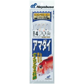 【6月中エントリーでP10倍】ハヤブサ (Hayabusa) 釣り具 仕掛け 釣り針 アマダイ ナイロン仕様 2本鈎 2セット SE680 3号 ハリス3