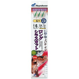 【6月中エントリーでP10倍】ハヤブサ (Hayabusa) 釣り具 仕掛け 釣り針 サビキ 船極メバル・アジ 枝20cmキラメキサバレインボー SD724 10号 ハリス2