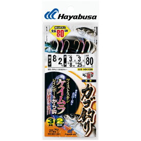 ハヤブサ (Hayabusa) 釣り 仕掛け サビキ ツイストケイムラレインボー&から鈎80cm3本鈎 HN106 9号/3号 ハリス4