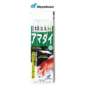 ハヤブサ Hayabusa 釣り具 仕掛け 釣り針 アマダイ フロロ 丸海津ケン付き 2本鈎2セット SE682 13号 ハリス3