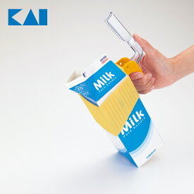Kai Kitchen 牛乳パックがもちやすいハンドル 牛乳パック 紙パック
