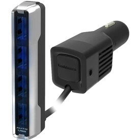 DC充電器 7.2A USB 4ポートセパレートスリム カーチャージャー シガーソケット充電器 スマホ充電器 カー用品 カシムラ(Kashuimura)