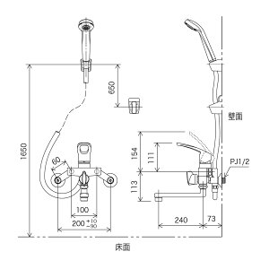 ���� �V���O���V�����[ 240mm�p�C�v�t KF5000TR2 KVK