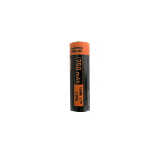 Nicron �j�N���� NRB-L750 14500 ���`�E���C�I���d�r �i3.7V 750mAh �j 14500Li-ion�[�d�r �[�d�񐔖�300�� USB�𒼐ڍ������ݏ[�d�� LED���C�g�E�w�b�h���C�g H10R �d�r �����p