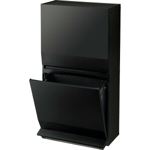 【購入特典 分別シール付き】SOLOW ゴミ箱 ペダル分別ストッカー 1段22.5L 2段45L ホワイト ブラック | リス ソロウ ダストボックス フタ付き リサイクル プラスチック シンプル 新居 新生活 引越