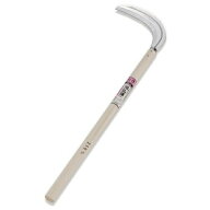 富田刃物 仁作 NO.3210 ステンレス製刈払鎌 210mm 刃巾:195mm 木柄長:600mm 園芸用品 刈払鎌・草刈鎌