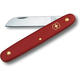 [7月エントリーでP10倍] 防災グッズ 日本正規品 ビクトリノックス Victorinox フローリストナイフ ストレート レッド 3.9050.B1