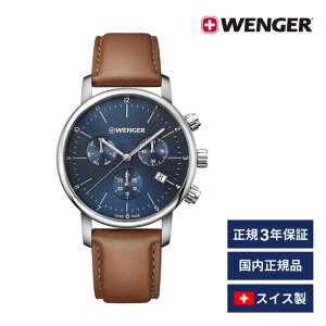 [|Cgő15{] rv Yrv WENGER EFK[ {Ki URBAN CLASSIC CHRONO A[oNVbN Nm xg22mm U[ ohJ[uE ՃJ[u[ AiO\