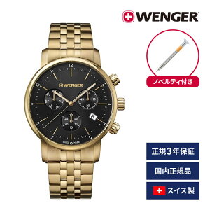 [|Cgő15{] rv Yrv WENGER EFK[ {Ki URBAN CLASSIC CHRONO A[oNVbN Nm xg22mm PVD XeXuXbg S[h ՃJ[ubN 