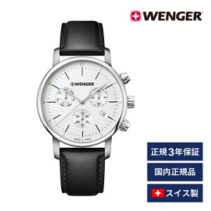 [|Cgő15{] rv Yrv WENGER EFK[ {Ki URBAN CLASSIC CHRONO A[oNVbN Nm xg22mm U[ ohJ[ubN ՃJ[zCg AiO