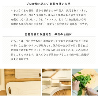 ●【送料無料】【woodpecker/ウッドペッカー】いちょうの木のまな板3大(23cm×39cm)