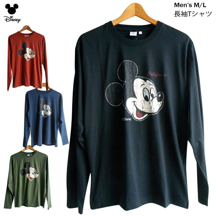 楽天市場 送料無料 長袖tシャツ ロンｔ ディズニー ミッキー メンズ カットソー Disney Mickeymouse ペアルック ビンテージ風 おしゃれ 大人 かわいい Tdl ベイカー アメコミ レトロ アンティーク調 ブルックリンスタイル プラスチカネットショップ