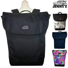 送料無料 ジミーズ JIMMY'Z リュック フラップ型 激安 A4 バックパック ディパック ボックス型 スケボー サーファー アウトドア 軽量 自転車通勤 自転車通学 部活 通勤 通学 大容量 派手 メッセンジャー アメカジ デッドストック サイケデリック 派手