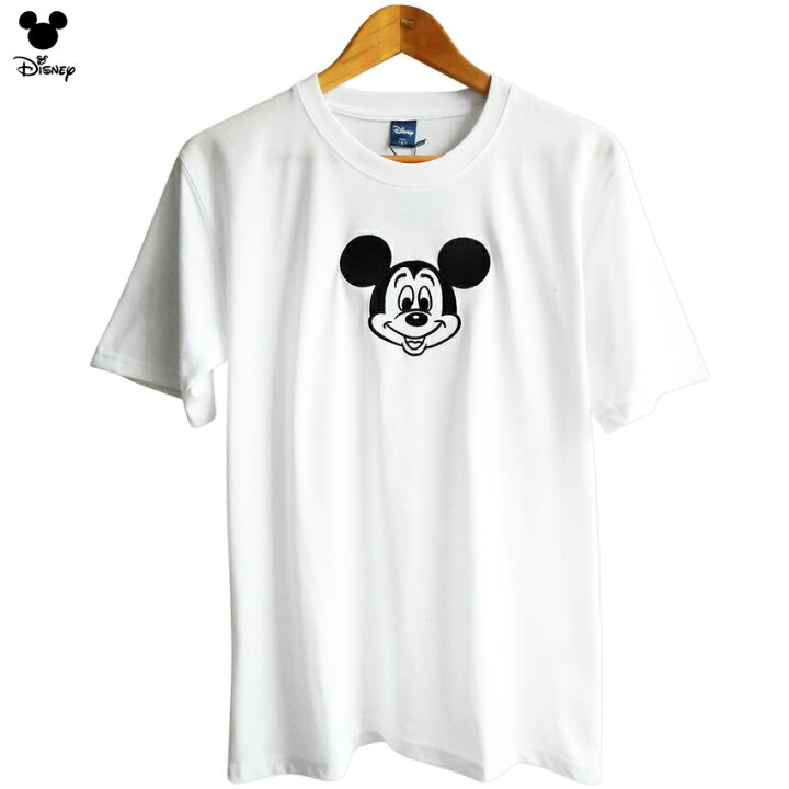 楽天市場 ミッキー Tシャツ ディズニー Disney 刺繍 高級感 シンプル スマイル レトロ ミッキーマウス 半袖 メンズ ペアルック ペアルック 男女兼用 かわいい ゆったり ビッグサイズ オーバーサイズ Tdl 春夏 アメコミ プラスチカネットショップ