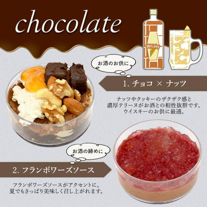 お取り寄せ(楽天) 関大×PLATA産学企画スイーツ★ おつまみ パフェ 6個入り 新感覚 チョコ 抹茶 テリーヌ 価格3,980円 (税込)