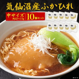 10枚セット【気仙沼 フカヒレ 腹びれ　中サイズ（約12〜17g）】ふかひれラーメンスープ あんかけ 日本産 国産 ふかひれ 業務用 家庭用 フカヒレ姿煮 ギフト 中華 祝い 食後 土産 節句 新築 結婚祝い 内祝い 御礼 プチ贅沢 ギフト 常温【送料無料】[M便 1/1]