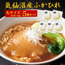 5枚セット【 気仙沼 腹びれ大サイズ（約18〜22g）】ラーメン あんかけ ふかひれスープ 日本産 国産 ふかひれ ラーメン 業務用 家庭用 フカヒレ姿煮 ギフト 中華 母 父 祝い 食後 土産 節句 新築 結婚祝い 内祝い 御礼 プチ贅沢 ギフト 常温 【送料無料】[M便 1/5]