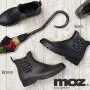 レインブーツ【moz 22.0cm〜25.0cm】雨 靴 可愛い レディース 防水 梅雨 黒 茶 レディース 子供 おしゃれ モズ 大きい 小さい 靴 雨の日 スニーカー キッズ 通学 サイドゴアブーツ レディース ママ キッズ 防水 靴 レディース 誕生日 ギフト 靴 直送w【送料無料】