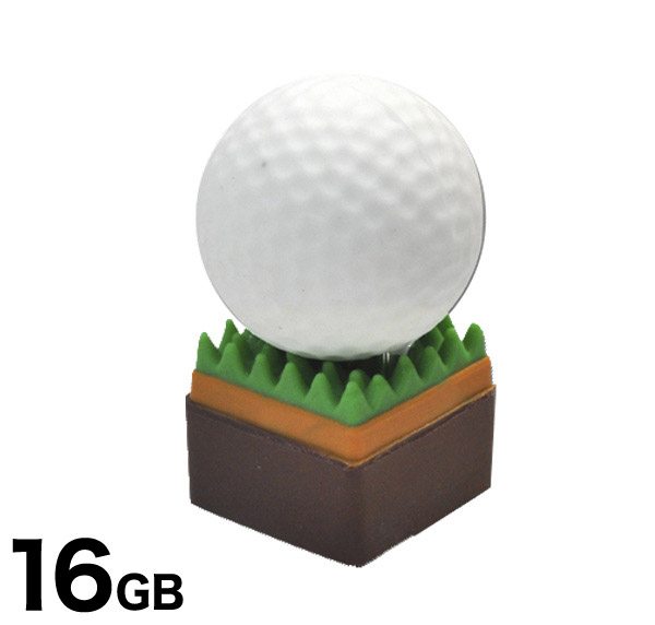 見てるだけで楽しい おもしろUSBメモリーシリーズ 送料無料 値下げ ゴルフボールタイプ セール開催中最短即日発送 おもしろUSBメモリー16GB USB メモリ usb USBメモリー ユニーク かわいい ゴルフ スポーツ パソコン 3 ギフト フラッシュメモリ プレゼント M便 ボール データ 国内正規品 1