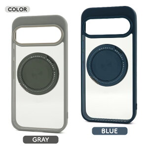 スマホリング付 MagSafe/Pixelsnap 対応【Google Pixel 10 / Google Pixel 10 Pro 用】クリア ケース ストラップ穴 シンプル おしゃれ 無地 透明 縁カラー スマホ 落下防止 回転 スタンド googlepixel10 googlepixel10p