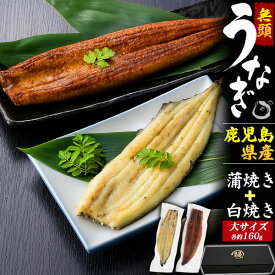 鹿児島県産【無頭うなぎ 蒲焼・白焼き 2尾セット】大サイズ 約160gx2尾 鰻 タレ付属 国産 ウナギ かば焼き パリふわ 肉厚 お手軽 お惣菜 おかず 贅沢 ご褒美 お魚 アレンジ食材 うな丼 ひつまぶし 食品 お取り寄せグルメ ギフト 冷凍 直送w【送料無料】
