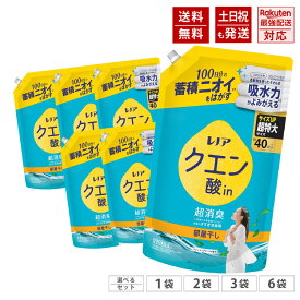 レノア クエン酸in 部屋干し 超消臭 衣類のすすぎ消臭剤 フレッシュグリーンの香り 詰め替え 1110mL 超特大サイズ 約40回分 選べるセット