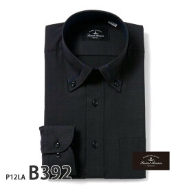 ワイシャツ 長袖 形態安定 メンズ スリム LucentAvenue ビッグパターンシャツ [P12S1LA01]