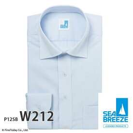 ワイシャツ 長袖 形態安定 メンズ 標準 SEABREEZE 接触冷感 高通気 抗菌防臭 [P12S1X005]