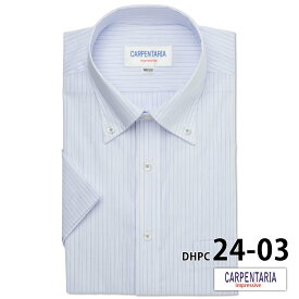 ワイシャツ 半袖 形態安定 メンズ Yシャツ カッターシャツ ビジネス クールビズ 標準体 CARPENTARIA DHPC23 DHPC24 21半 [P16S1PC01]