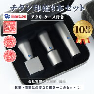 【当日出荷・即日発送】★着後レビュー電子印鑑無料付★平日12時迄入金済⇒即日出荷！印鑑 チタン 法人印…