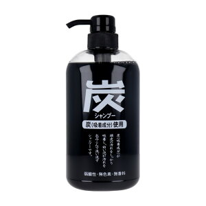 ジュンラブ 炭シャンプー 600mL シャンプー ヘアケア オススメ おすすめ 美容 炭 スミ 薬用炭 アミノ酸 アミノ酸系 植物原料 弱酸性 無色素 無香料