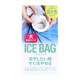 トプラン アイスバッグ ICE BAG 大きめサイズ 広くちタイプ 約1000cc TKY-75L 氷嚢 氷のう アイスバッグ アイシングバッグ スポーツ 熱中症 対策 発熱 熱さまし 氷 応急処置 冷却