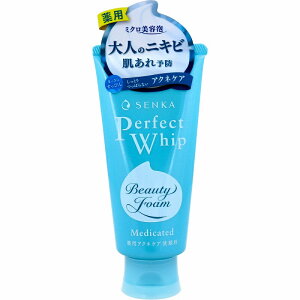 洗顔専科 パーフェクトホイップ 薬用 アクネケア 120g 洗顔 泡 洗顔フォーム 洗顔料 泡洗顔 ミクロ 美容泡 洗顔 ニキビ 肌あれ しっとり フォーム SENKA コスメ 美容