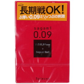 サガミ 0.09ドット コンドーム 3個入 そうろう 防止 ゴム 厚め コンドーム サガミ スキン 避妊 コンドーム 避妊具 早漏 防止 コンドーム 【4個までメール便1配送】