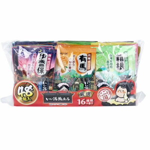 いい湯旅立ち 薬用入浴剤 厳選パック にごり湯タイプ 16種類の香り 25g×48包入 入浴剤 温泉気分 にごり湯 疲労回復 冷え症 肩のこり 腰痛 温浴 医薬部外品