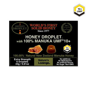 マヌカハニー 100% のど飴 UMF10+(6粒入)マヌカハニー キャンディのど飴 蜂蜜 はちみつ マヌカ マヌカハニー のど飴 あめ のど飴 ロゼンジ キャンディ 蜂蜜 はちみつ ハニードロップ 【メール