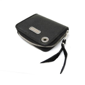 【BWL】Bill Wall Leather ビルウォールレザー【BWL上野限定】ウエーブシリンダープレート/SMALL COIN ZIP WALLET BLACK PLAINw/HOLE/WAVE CYLINDE　スモールコインジップウォレットw/ホール/ウェーブシリンダー/ブラック/プレ―ン