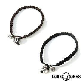 LONE ONES ロンワンズ loneones レナードカムホート LEONARD KAMHOUT シルバーアクセ シルバージュエリー アメリカ製 MF Bracelet: Macrame w/10mm Enbossed Nest　マクラメw/10mm エンボスドネストブレスレット