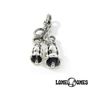 LONE ONES ���������Y loneones ���i�[�h�J���z�[�g LEONARD KAMHOUT �V���o�[�A�N�Z �V���o�[�W���G���[ �A�����J�� MF Pendant�F Two Bell Hanger -Large-w/Silk Bells Medium and Small�@2�x���n���K�[�i���[�W�j�V��