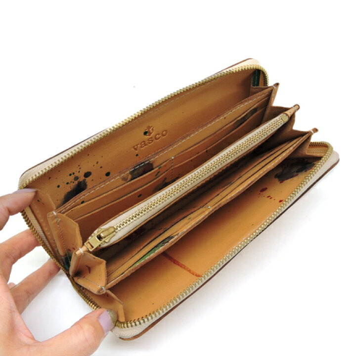 楽天市場】ヴァスコ バスコ VASCO PAINT LEATHER LONG WALLET レザー 