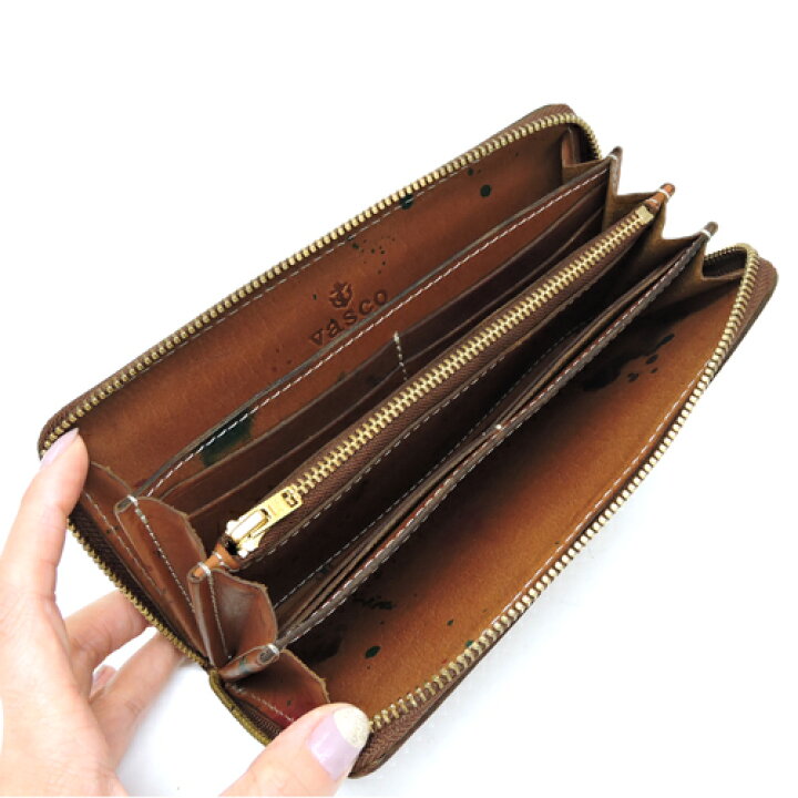 楽天市場】ヴァスコ バスコ VASCO PAINT LEATHER LONG WALLET レザー 