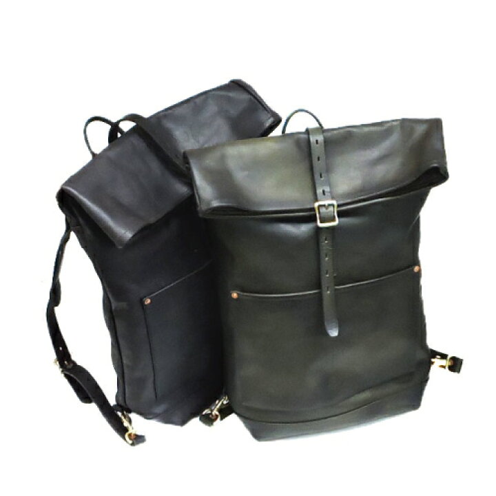 楽天市場】ヴァスコ バスコ VASCO LEATHER ROLL TOP RUCKSACK ロール 