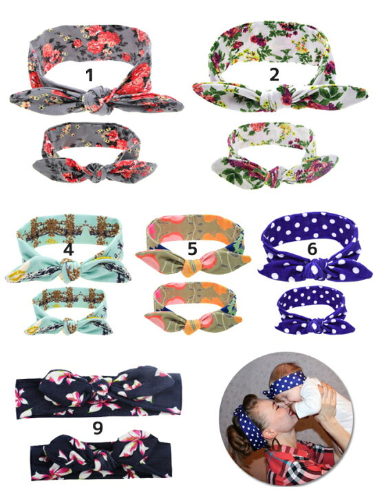 楽天市場】リンクコーデ MOM&ME ヘアーバンド SET アウトレット【ママ  