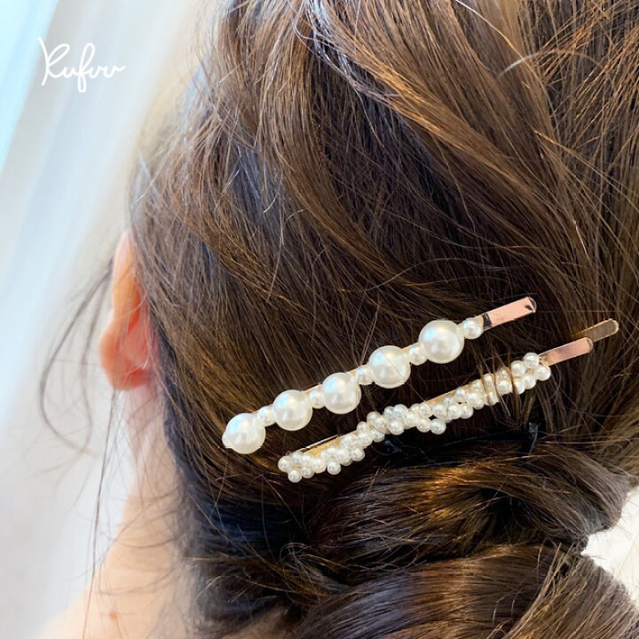 楽天市場】ヘアアクセサリー【 パールピン 5本SET 】ヘアピン 大人用 