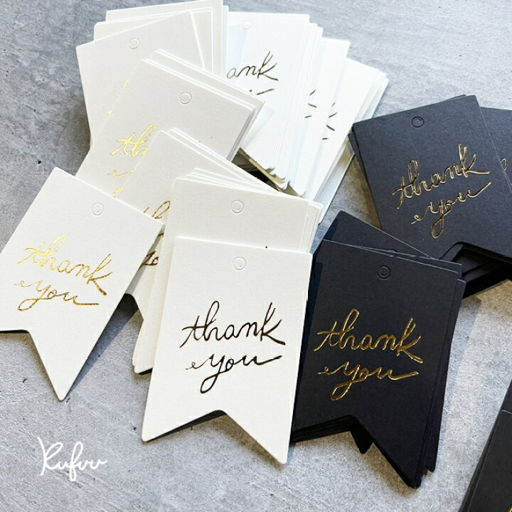 楽天市場 Thank You サンキュータグ 金箔押し フラッグ型 45枚結婚式 ウエディング サンキュー シール ありがとう プチギフト ステッカー サンキュータグ ペーパータグ 紙タグ ギフトタグ Kufuu