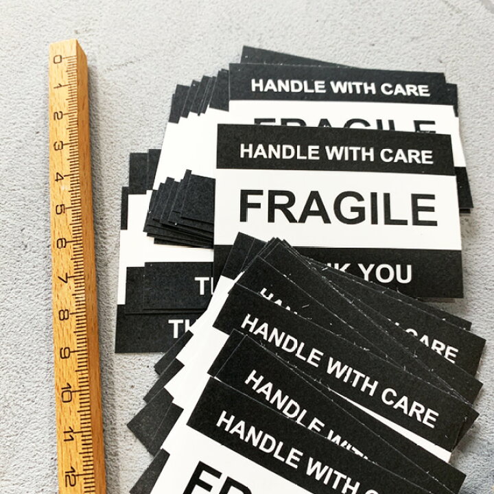 楽天市場 Fragile Sticker 日本製 30枚入 ステッカー シールラッピング フラジール こわれもの 割れ物 梱包 割れ物注意 フラジールシール 割れ物シール フラジールステッカー Kufuu