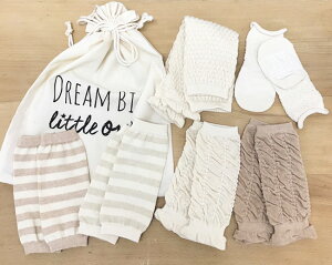 巾着付オーガニック6点セット0-1歳レッグウェアー靴下レッグウォーマーソックスorganiccotton